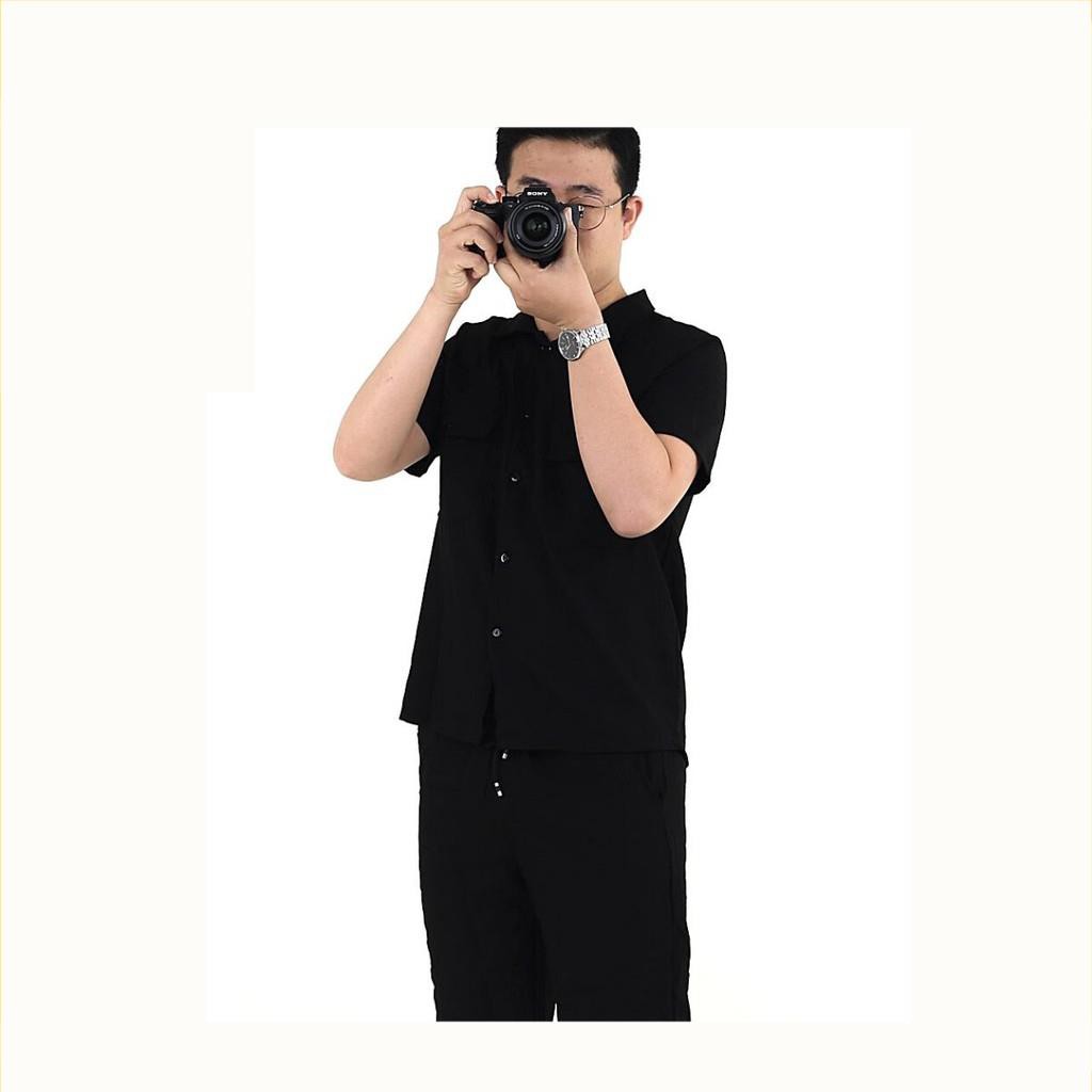 Bộ Đũi Nam Cổ Bẻ Cao Cấp, Vải Đũi Siêu Mềm Mịn Thoáng Mát Thấm Hút Mồ Hôi-GOSS M323 | BigBuy360 - bigbuy360.vn