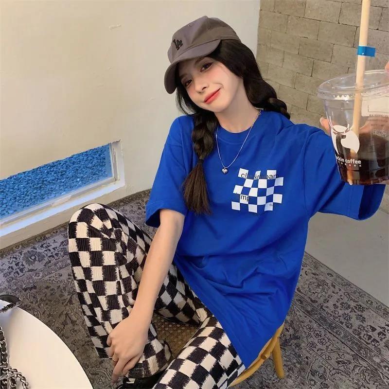 NRVP Áo Thun 100% Cotton Dáng Rộng Thời Trang Hàn Quốc Cho Nữ