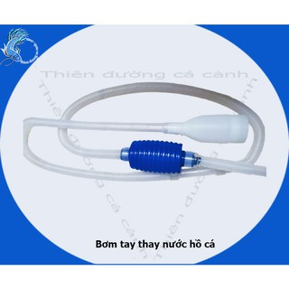 Dụng cụ thay nước hồ cá mini- ống bơm tay thay nước hồ cá-bơm tay hút phân cạn hồ cá