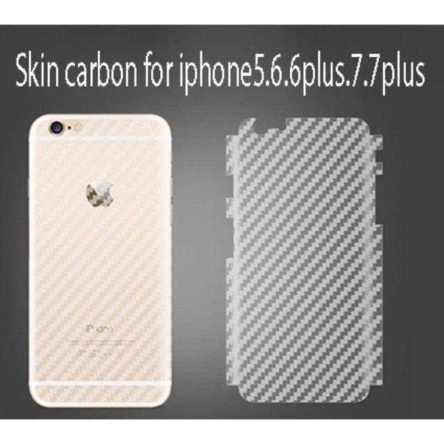 Dán Carbon Mặt Sau iPhone 6, 6S, 7