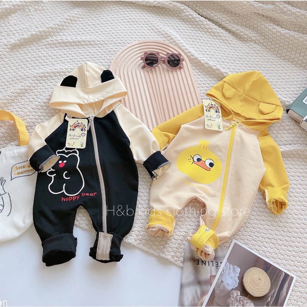 Body kéo khoá cho bé trai và bé gái 5-13kg