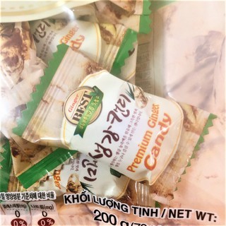 Kẹo Gừng Cao Cấp Hàn Quốc Premium Ginger Candy (Gói 200g)