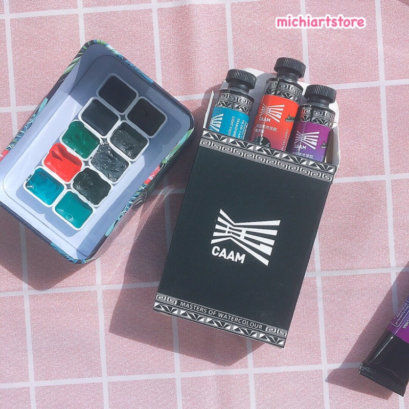 Pocket màu nước Super Vision tách lớp khoáng thạch set mới full mã 0,5ml 1ml - Thị Tước CAAM