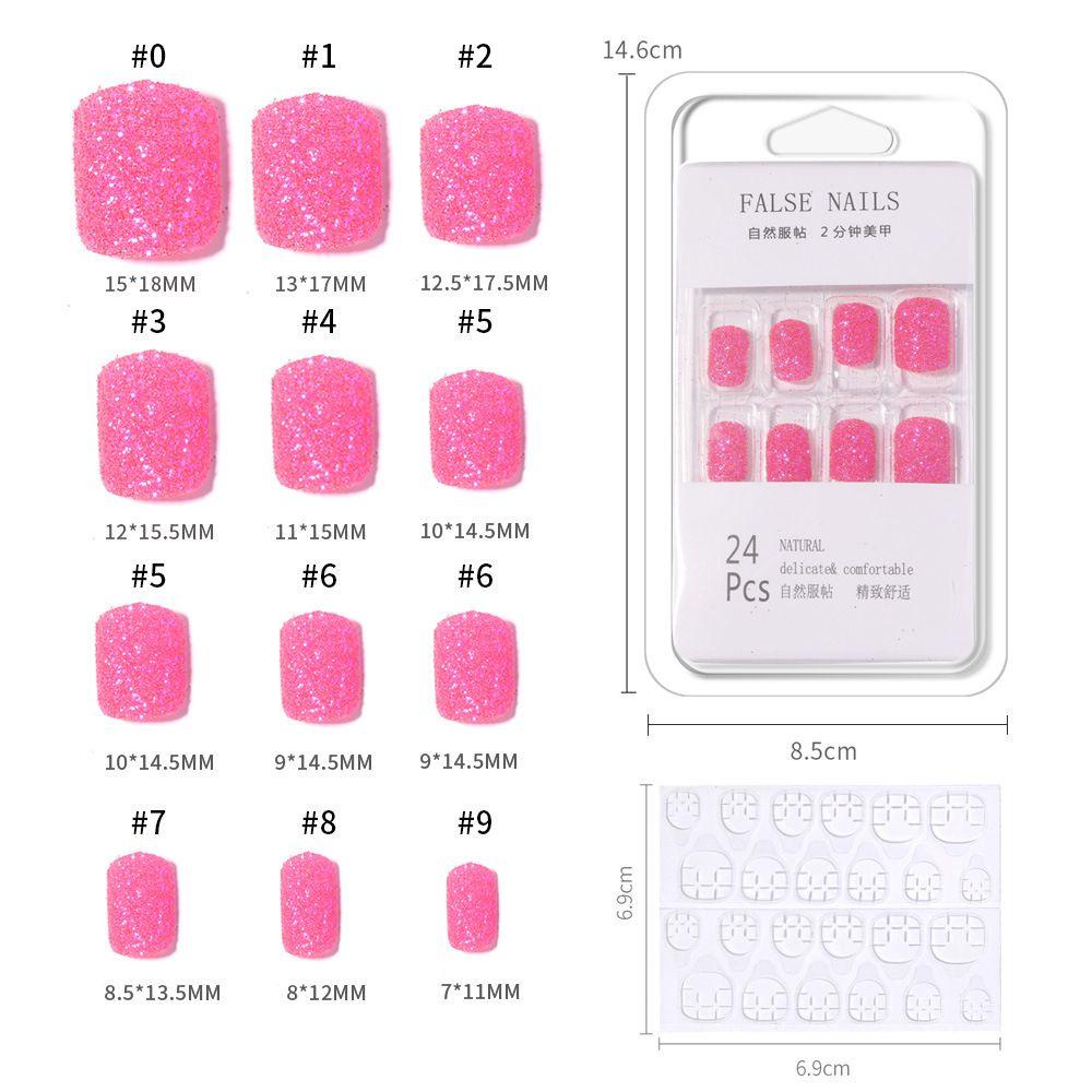 Set 24 Móng Tay Giả Có Thể Tái Sử Dụng