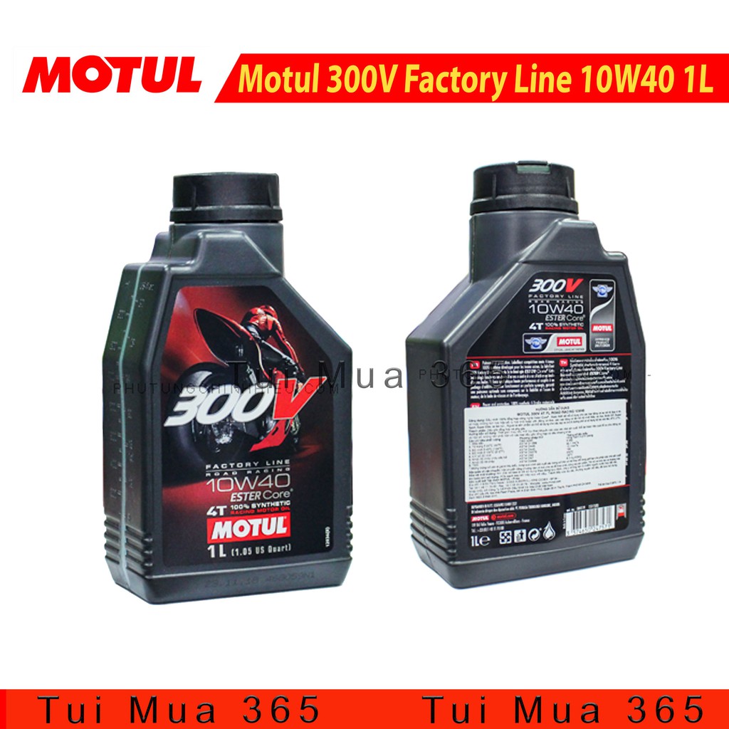 Nhớt xe máy Motul 300V Factory Line 10W40 1L