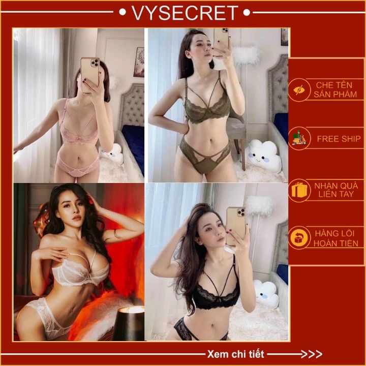 Bộ đồ lót ren 🍁kèm quà 🍁có gọng không đệm  ,quyến rũ,sexy c1523 | WebRaoVat - webraovat.net.vn