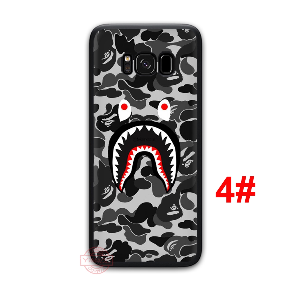 Ốp điện thoại in thương hiệu Bape Shark cho Samsung Galaxy Note 9 8 S10 S9 S8 Plus S7 Edge