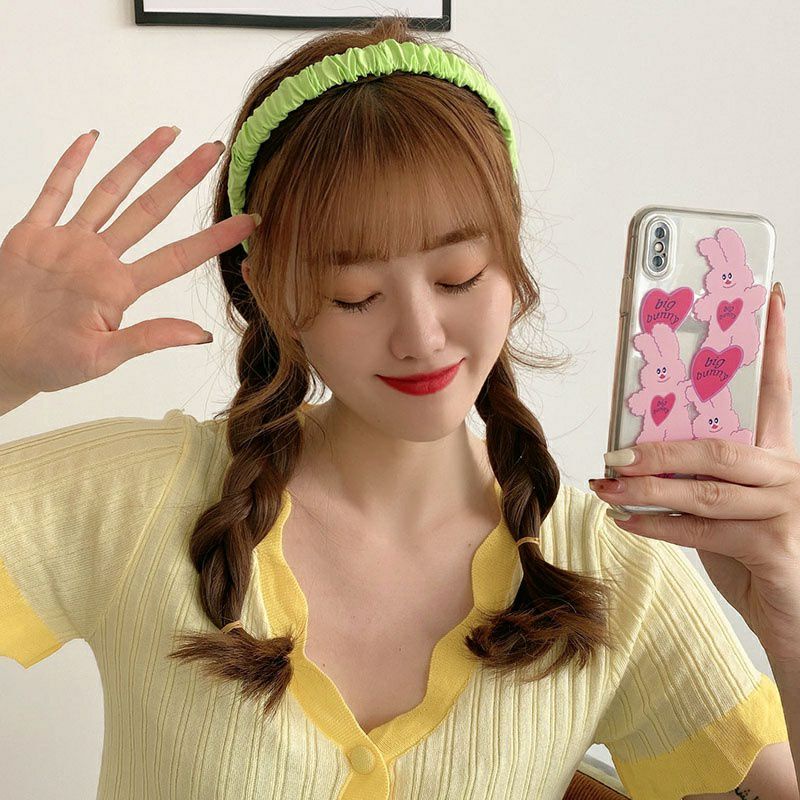 Băng đô cài tóc nhiều màu thiết kế đơn giản