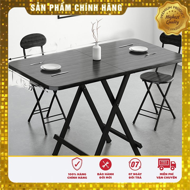 (HOT) Bộ bàn ăn thông minh gấp gọn đa năng bằng gỗ kèm ghế, có hai kích thước cho khách hàng lựa chọn M032
