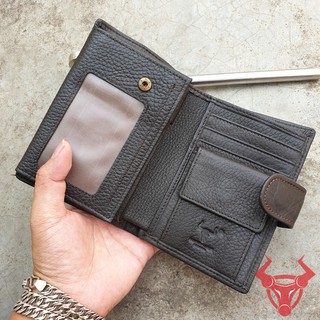 Ví Đứng Nút Bấm Da Bò Thật VDB21-NĐ