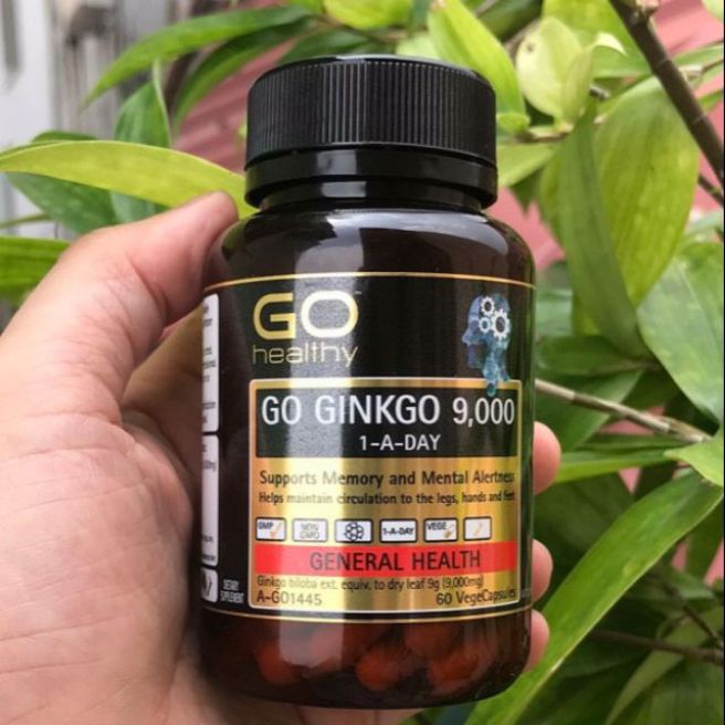Bổ não Ginkgo 9000mg 60 viên hoạt huyết dưỡng não và cải thiện trí nhớ