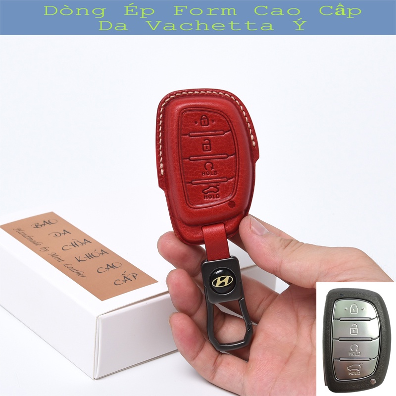 Ốp Chìa Khóa Hyundai Creta 💎Da Thật 100%💎 Bọc Chìa Khóa Hyundai Stargazer Bao Da Chìa Khóa Creta 2022