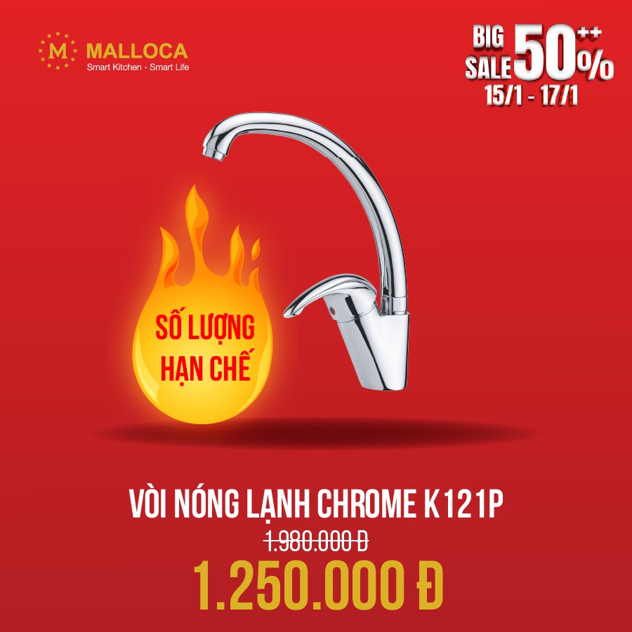 Vòi rửa chén bát Malloca K 121