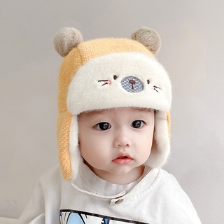 Mũ lót lông tai bèo ấm cho bé