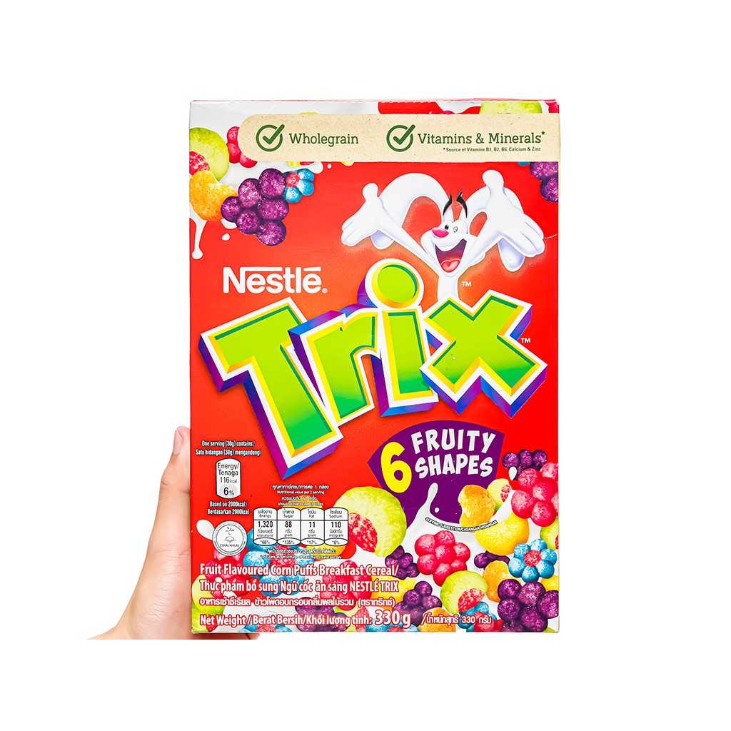 [TẶNG 01 HỘP BÚT PHIÊN BẢN DC COMICS LIMITED EDITION] Hộp Nestlé Trix 330g - Đổi 2 vỏ hộp tại CGV nhận vé xem phim