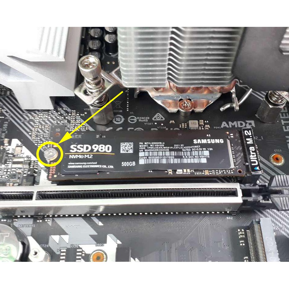 Ốc vít gắn SSD M2 - Screw SSD M.2 bằng thép không gỉ M2*3 (D5 fix)