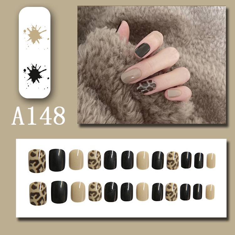 Móng tay giả màu nhám lấp lánh tinh tế thoải mái