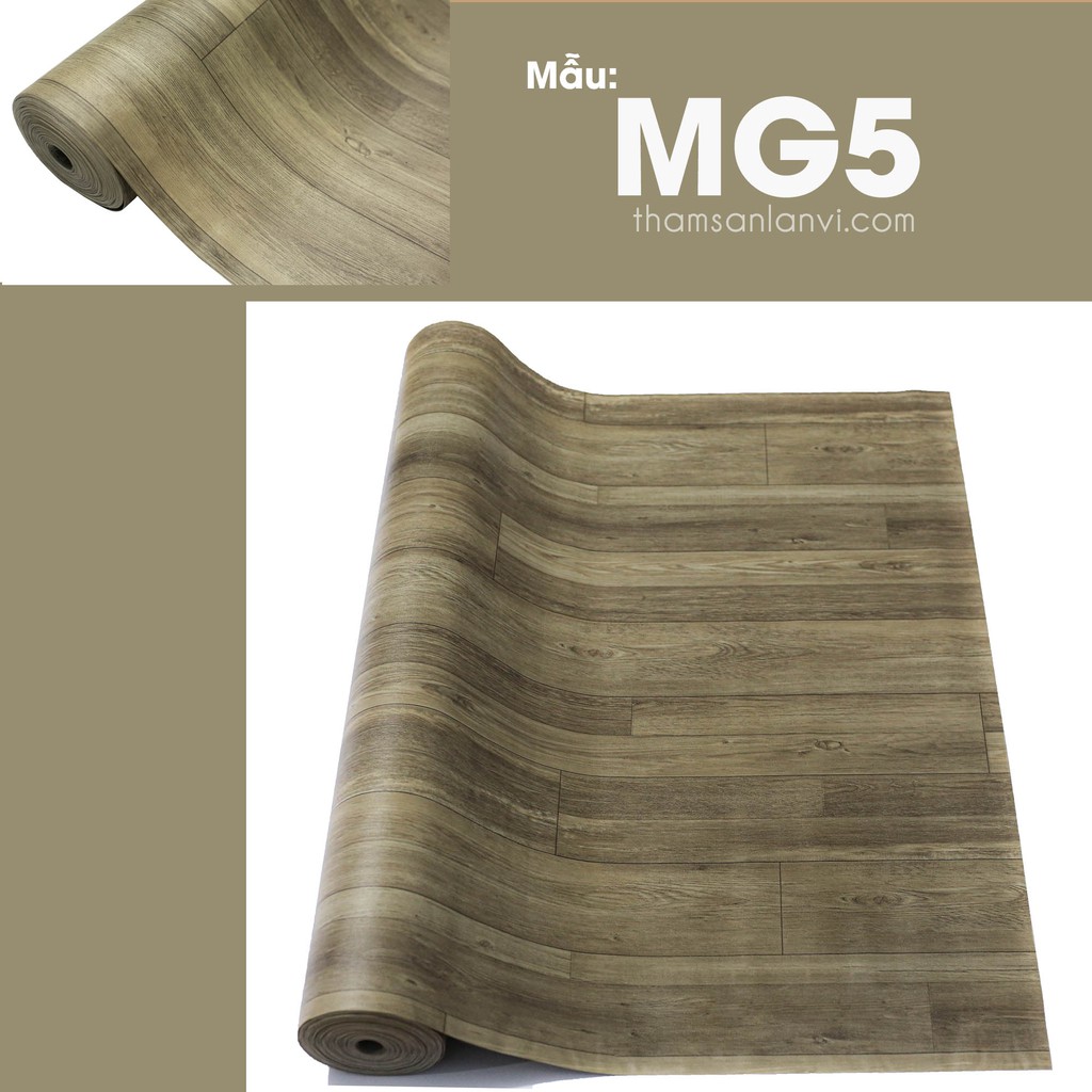 Thảm trải sàn simili, thảm lót sàn giả gỗ nền nhựa pvc nhám trải phòng giá rẻ dày 0.5mm nhiều mẫu