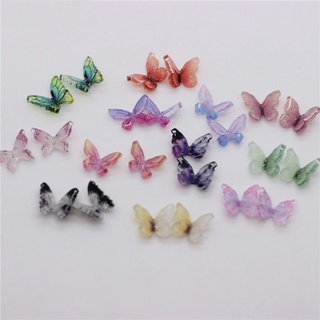 Set 10 phụ kiện trang trí móng tay hình bươm bướm xinh xắn nhiều màu sắc