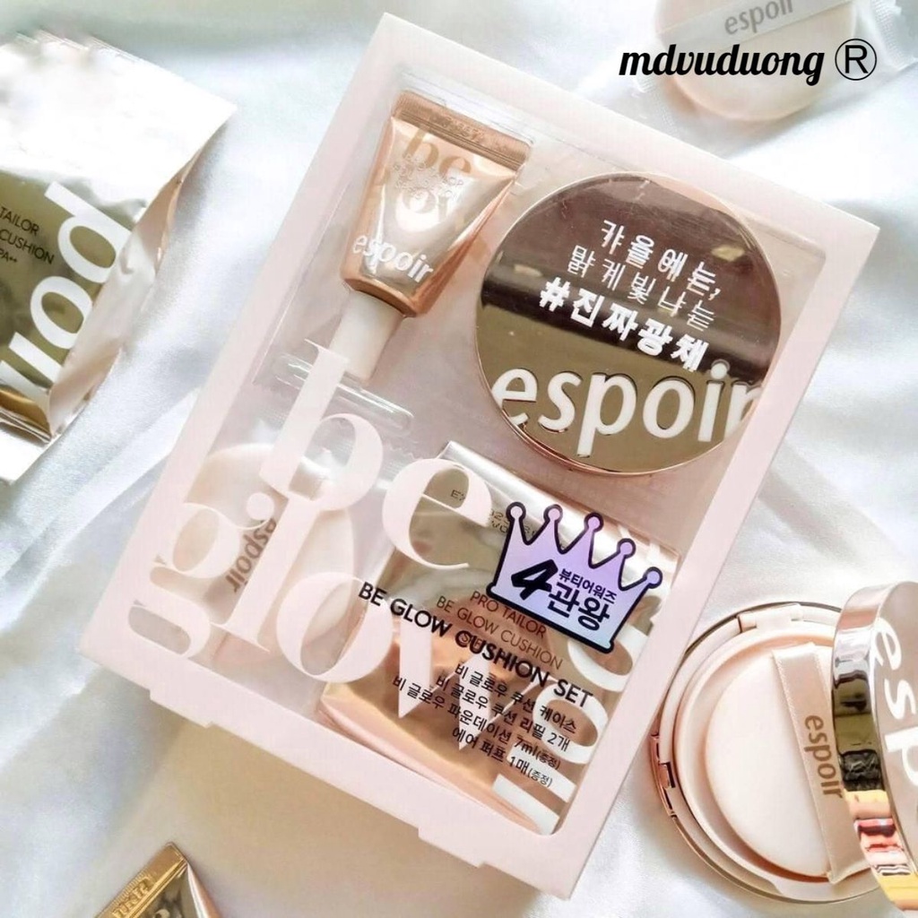 Set Cushion Espoir Pro Tailor Be Glow Cushion SPF42 PA++