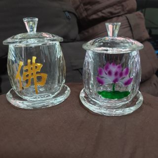 Chén nước pha lê để ban thờ