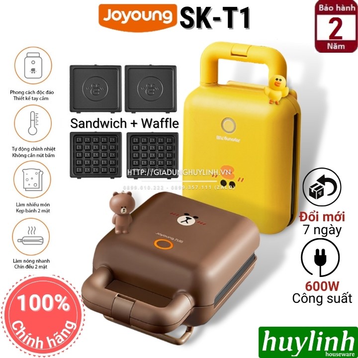 [Mã ELMS9 giảm 6% đơn 300K] Máy làm - nướng bánh sandwich, waffle Joyo