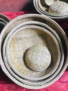 Rổ tre vỏ tre