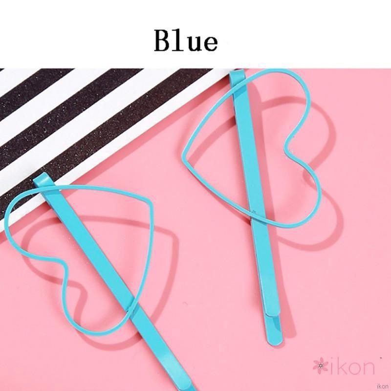 Kẹp tóc kim loại hình trái tim
