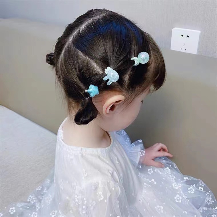 Bộ Dây Buộc Tóc Không Làm Đau Tóc Phong Cách Hàn Quốc Tinh Tế Cho Bé Gái