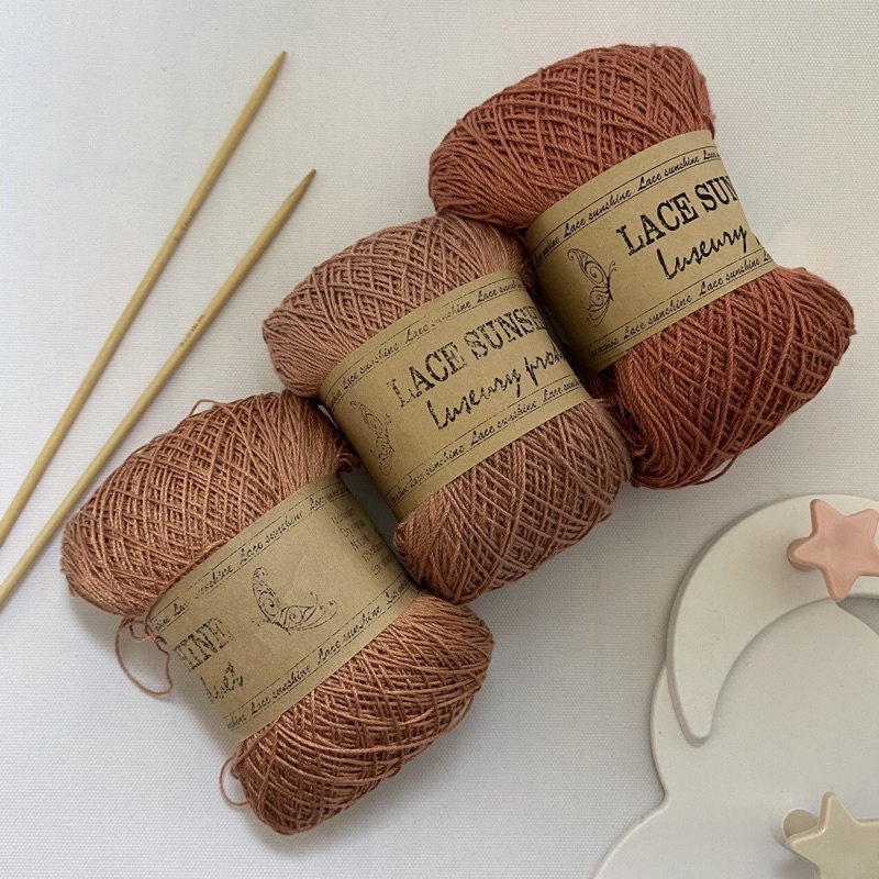 Lace sunshine xuất ý , sợi trơn size khoảng 1mm , sợi thoáng mát phù hợp dùng mùa hè
