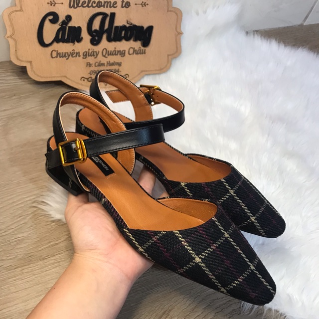 Giầy kẻ đen siêu tây ( chang