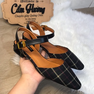 Giầy kẻ đen siêu tây ( chang