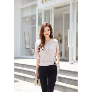  Zerasy - Áo kiểu phối dây eo 2 phong cách sang trọng 