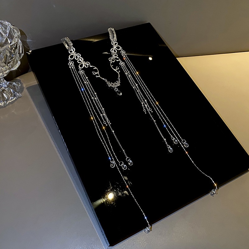 Cài tóc hình đính đá giọt nước kiểu dáng thanh lịch cho nữ