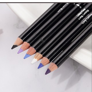 Chì kẻ mắt trắng đen Ultra Fine Long Lasting Waterproof nét mảnh lâu trôi
