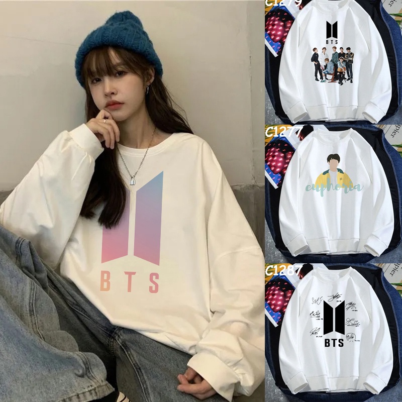 Áo Nỉ Dài Tay Thời Trang Dành Cho Fan Bts