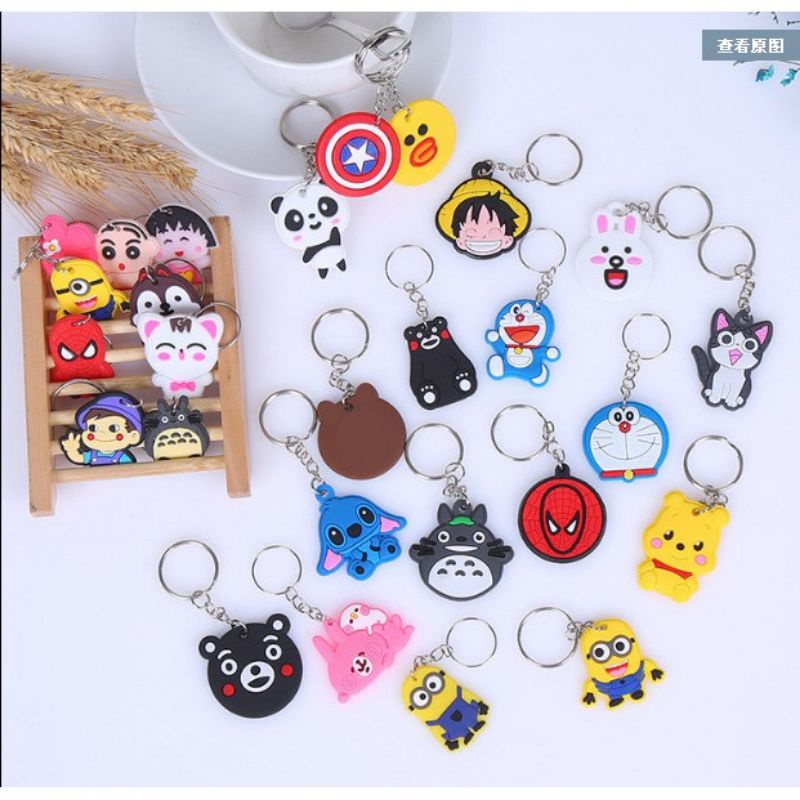 Móc khoá nhiều hình dễ thương size 3 - 4 (cm)