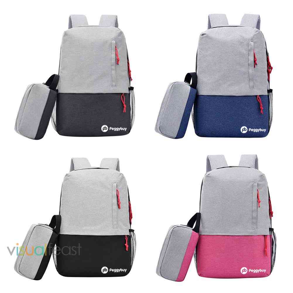❤Set 2 Món Gồm Ba Lô + Túi Đeo Chéo + Ví Nhỏ Đựng Laptop Có Cổng Sạc USB Phong Cách Doanh Nhân186917