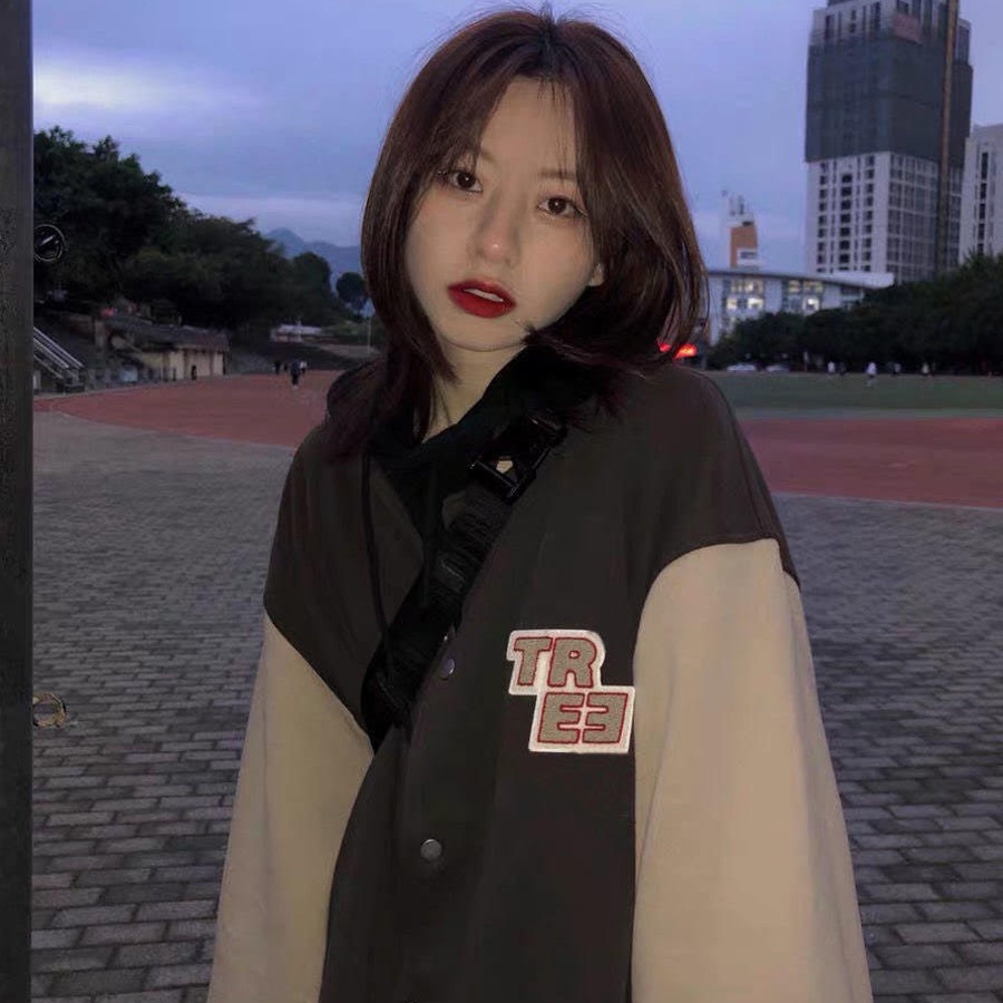 Áo khoác bomber unisex nữ nam áo bomber varsity nữ nam phong cách uzzlang