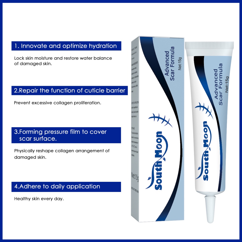 Kem xóa sẹo JULYSTAR 15g công thức giảm sẹo tiên tiến làm mờ loại bỏ vết rạn da phục hồi các đốm mụn làm trắng