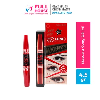 Mascara Cong Dài Mi X5 - SIVANNA SUPER MODEL 5X LONG DEEP BLACK( HOT )
