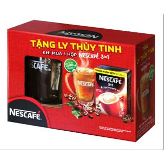 [Tặng ly thủy tinh] NESCAFÉ 3in1 Cà Phê Rang Xay Hòa Tan Đậm Đà Hài Hòa (20 gói x 17g)