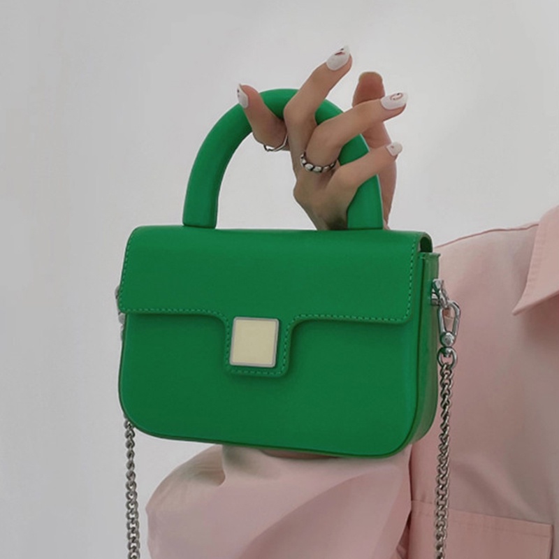 Túi Đeo Chéo mini Phối Dây Đeo Sợi Xích Thời Trang Cao Cấp Sang Trọng Cho Nữ