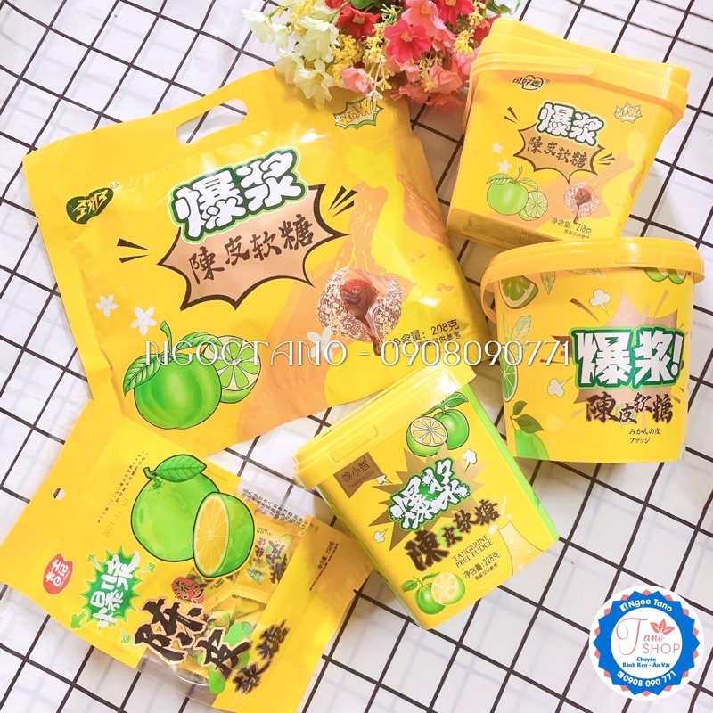 Xô kẹo ô mai/xí muội chanh muối nhân chảy hot Tiktok