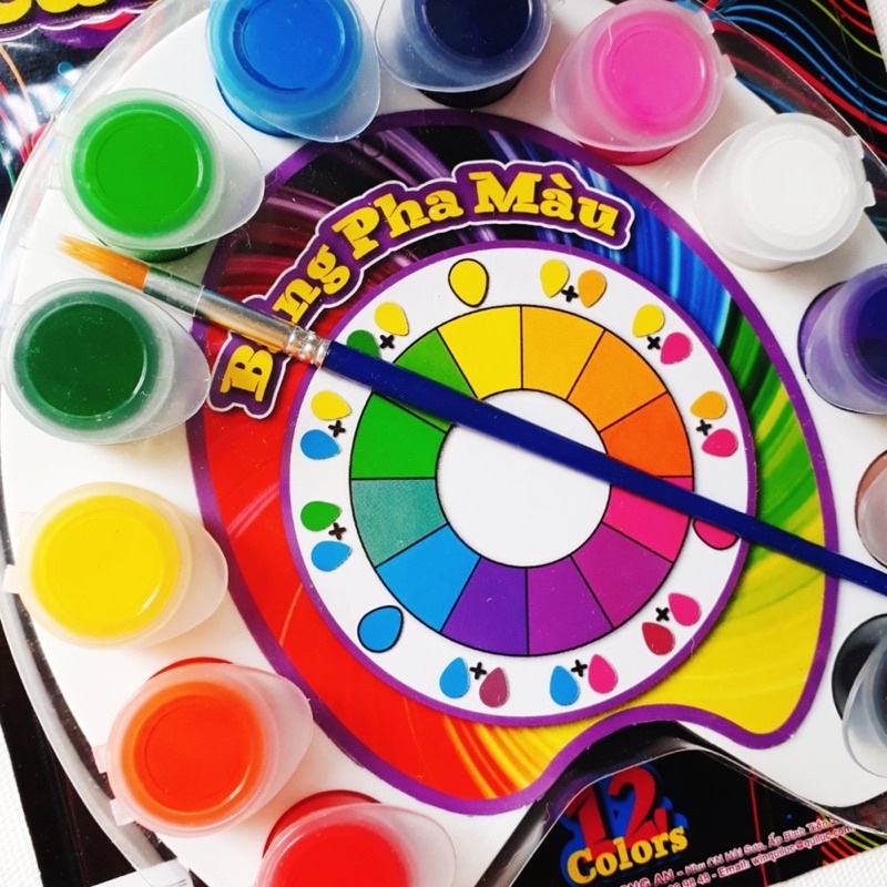 Bộ Màu Nước Con Công 12 màu