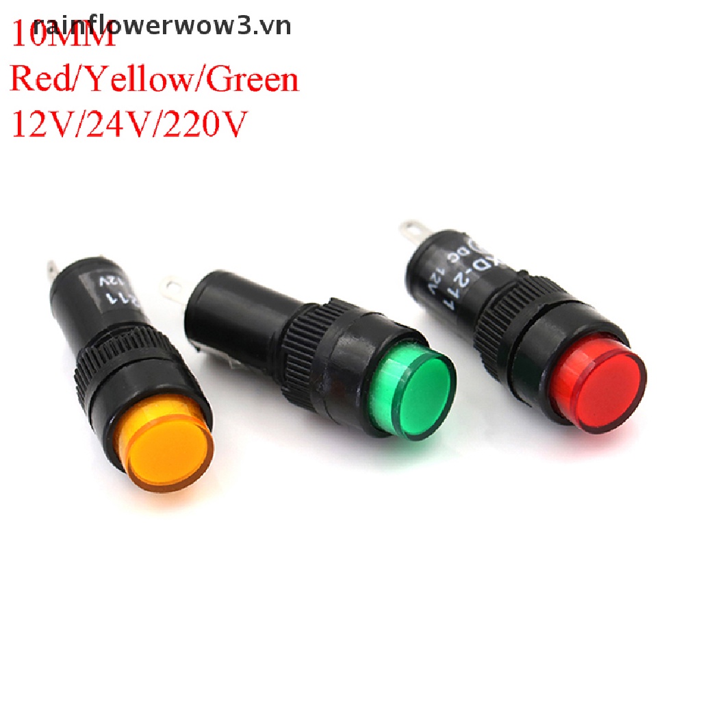 Đèn Led Tín Hiệu AC / DC 10mm Chất Lượng Cao