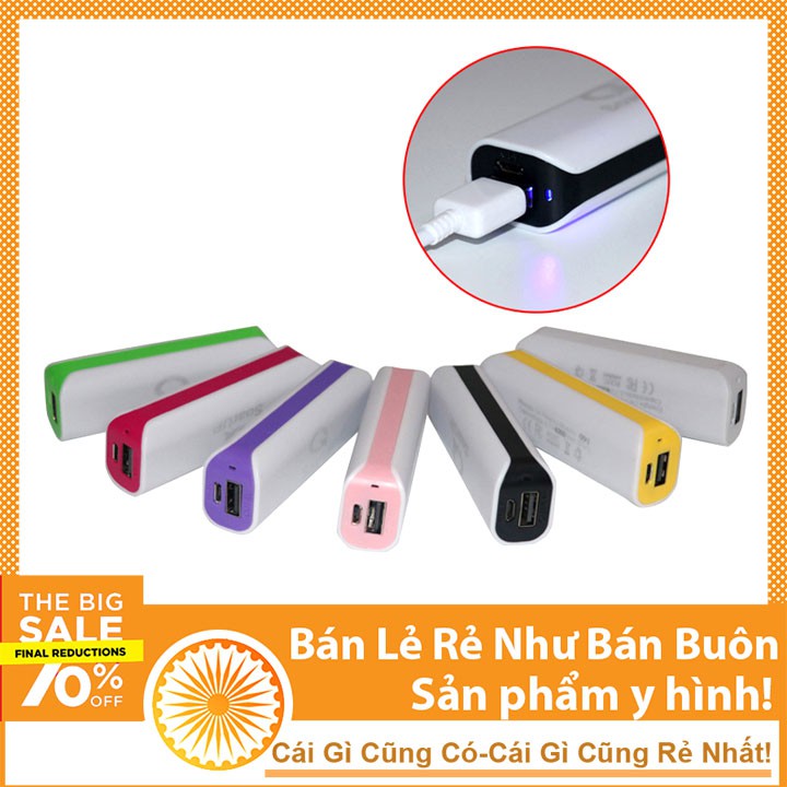 Box Sạc Dự Phòng 1 Pin Vỏ Nhựa - Màu Sắc Ngẫu Nhiên (Chưa có sẵn pin)