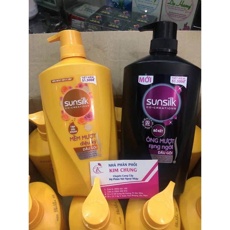 Dầu gội Sunsilk 900g (Màu Đen, màu vàng)