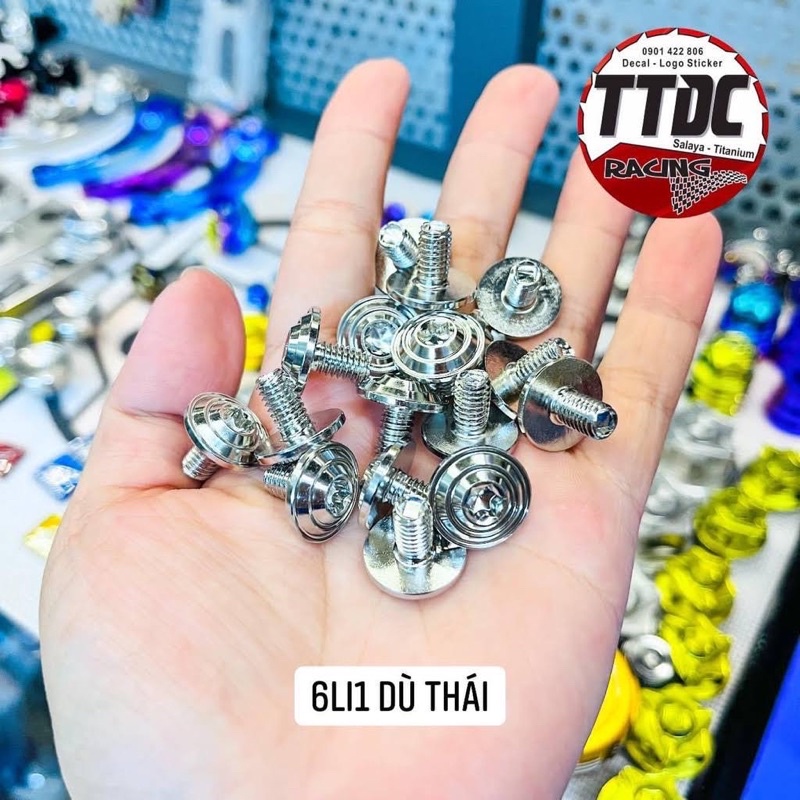 Ốc Salaya 6ly15 6ly20 Gắn ốp pô , carte , dàn áo