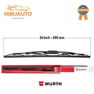 Thanh Gạt Mưa Có Xương Wurth 26 inch - 650 mm